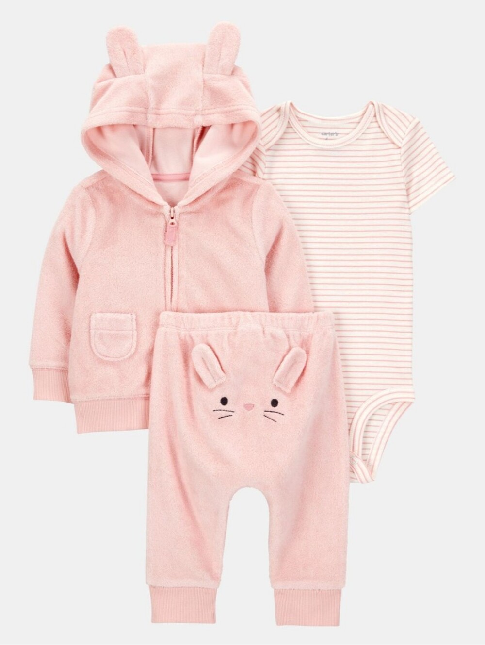 Carter's 3-piece Set - Pink Bunny